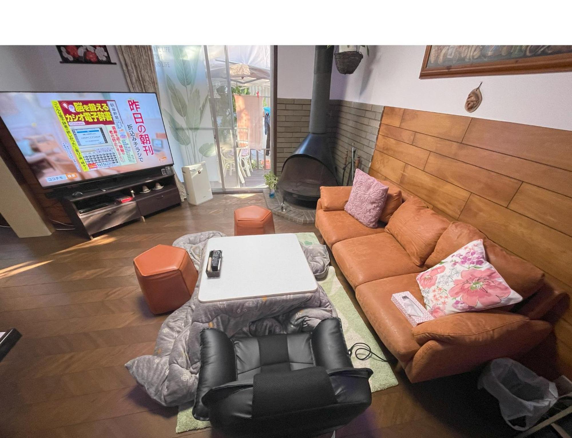 Tatami Room & Living Room Equipped With Multinational Tv And Fire, Bbq Corner In Tokyo Downtown House Esterno foto